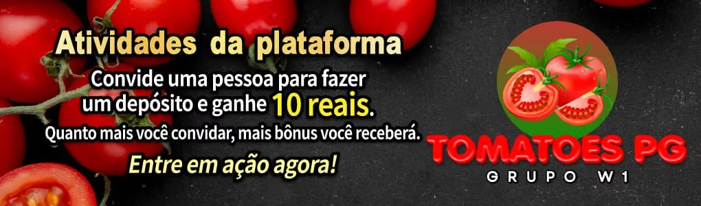 Cadastre-se na TomatoesPg para receber o bônus de boas-vindas